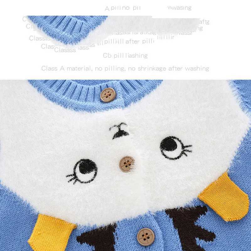 Clothing Sets Spring Autumn Ins 1-6 Year Baby Boys 2PCS Clothes Set Patchwork Cartoon Cardigan Elastic Waist Pants Suit Infant Outfits H241126