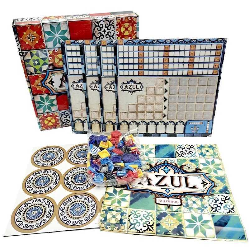 Party Games Crafts AZUL Painted Brick Master Toy Board Game Parent Child Family Party Game Strategy Card Gift for Adults T240909