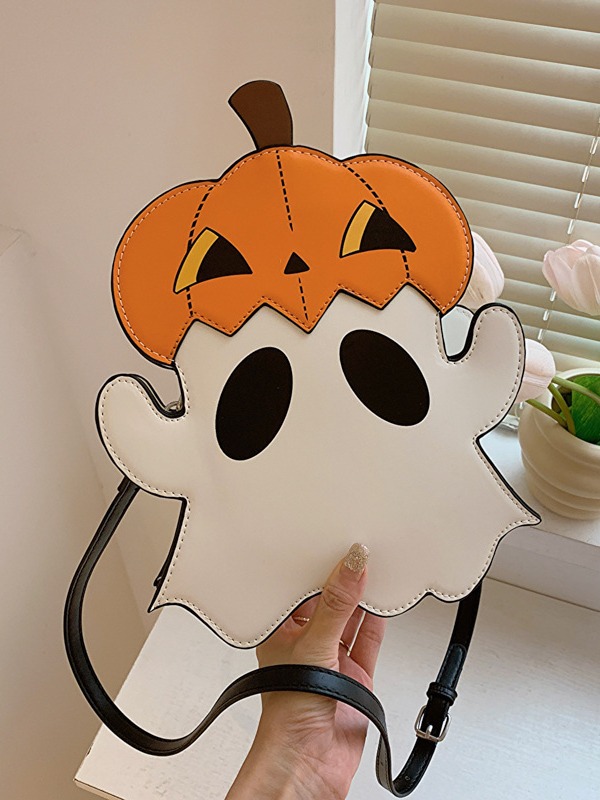 Halloween funny style pumpkin fashionable ghost parody crossbody bag dh910320090