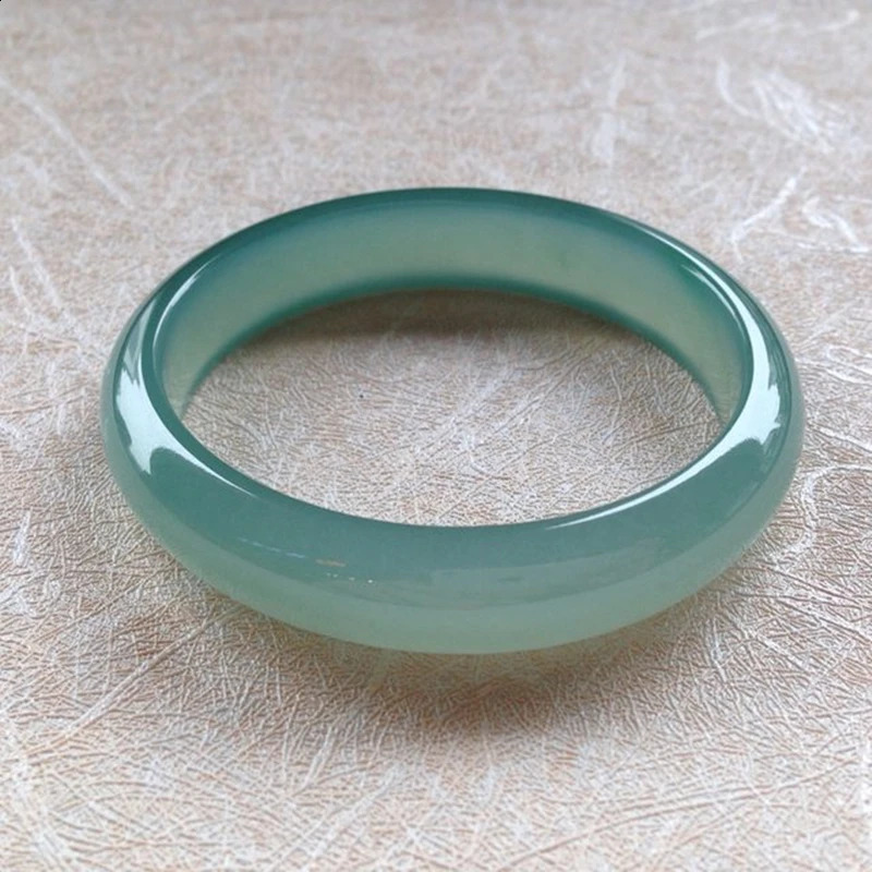 Send Certificate Natural Myanmar Jade A-Class 54-62mm Ice Blue Water Jade Bracelet Exquisite Princess Bracelet Send Mom and Girl 240903