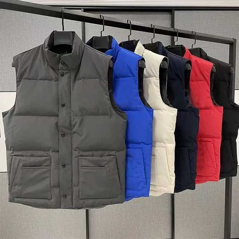 Men's gilet designer jacket vest luxury down woman vest feather filled material coat graphite Vests gooses Jacket Sleeveless Outdoor Warm Thick Outwear Clothing