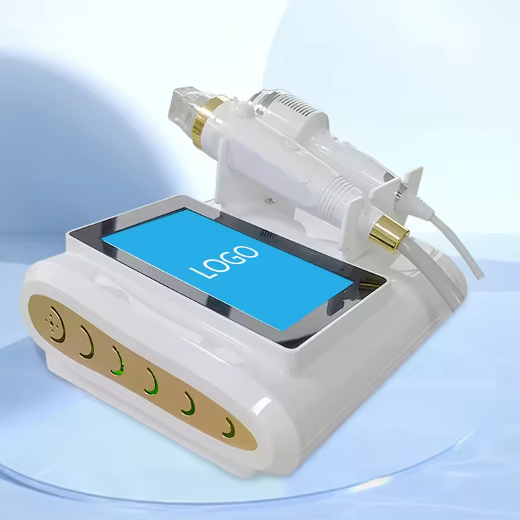 Good RF Skin Tightening Anti Wrinkle Stretch Mark Removal Newest Fractional RF Microneedling Skin Lifting Machine 2 Handles Gold 2 in 1 RF Microneedle