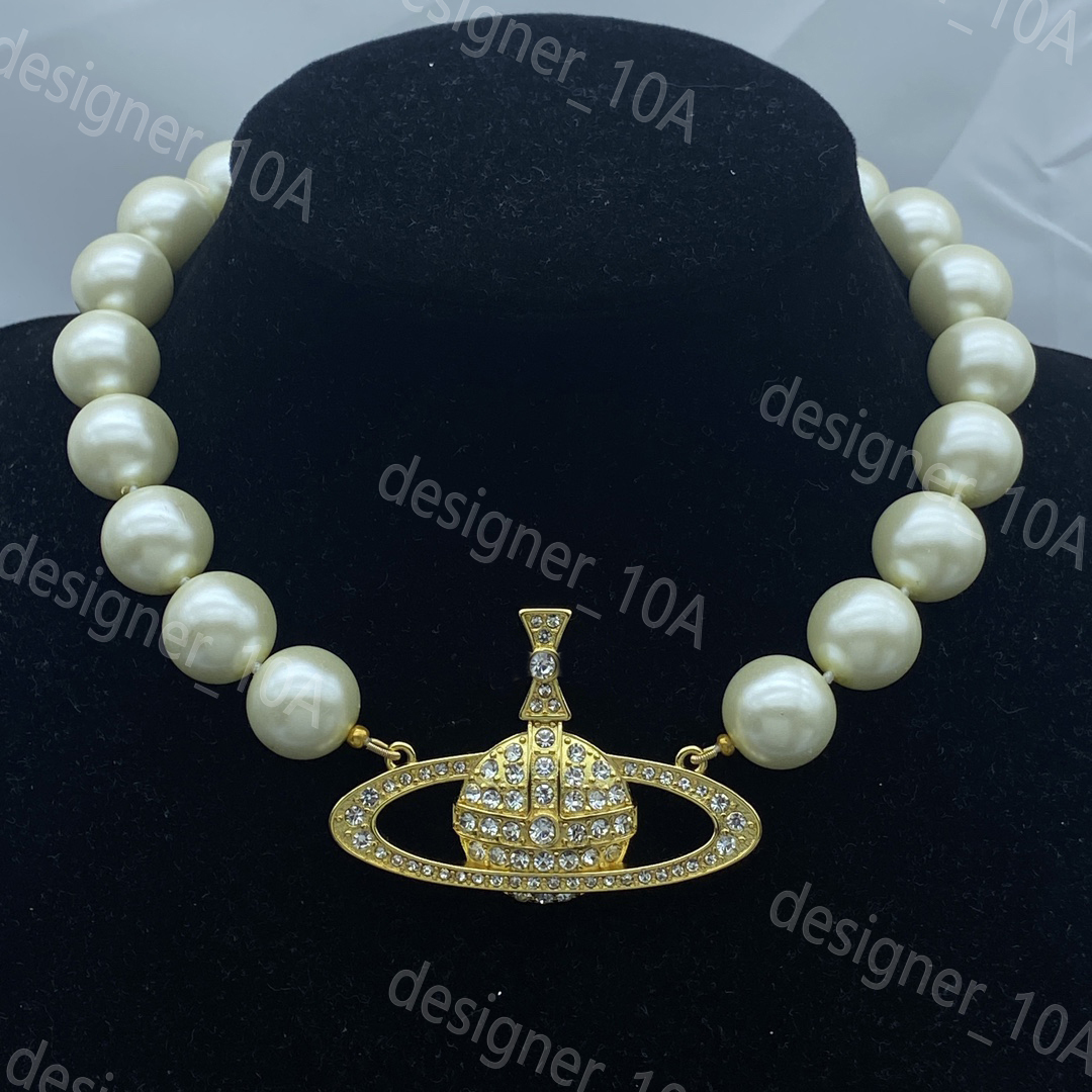 designer Saturn necklaces viviianne westtwood necklace Royal Astronomy jewlery designer for women Punk Rock style Wedding girlfriend gift