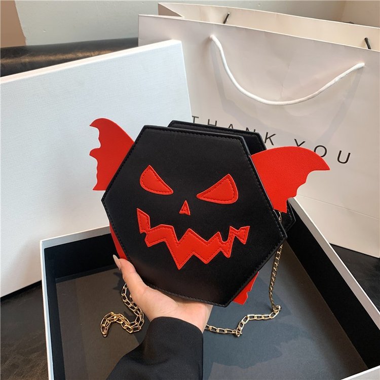 Women Fashion Funny Halloween Pumpkin Crossbody Shoulder Bag Free shipping dh5727163
