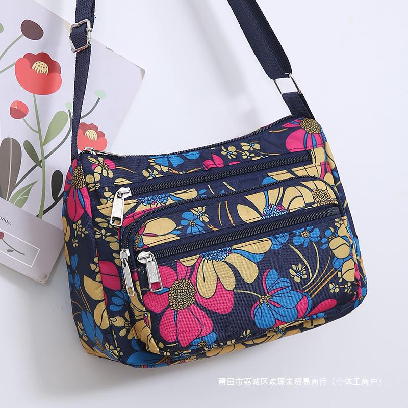 Women's small casual and versatile sports travel shoulder 2024 new Korean version Oxford cloth canvas bag dh910320090