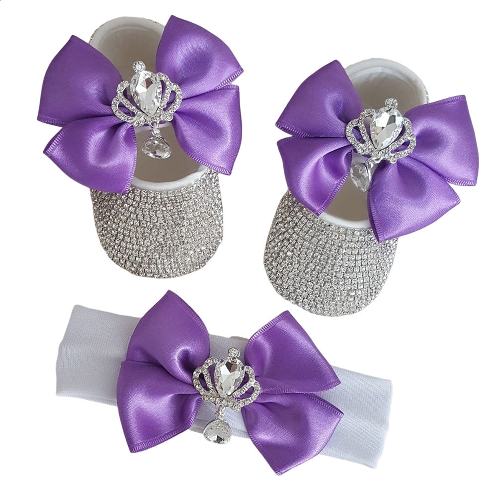 First Walkers Rhinestones Hairband Sunglasses Baby Girls Winter Snow Boots Spring Shoes Walker Sparkle Bling Crystals Princess Shower 221117