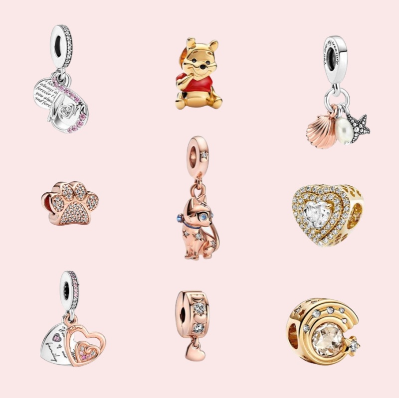 s925 silver charms pendants Suitable for designer bracelet for women Luxury party jewelry gift with box