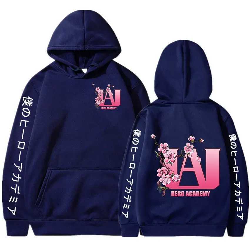 My Hero Academy UA High Cherry Blossom Graphic Printing Hoodie Sportswear Comfortable Top CL240909
