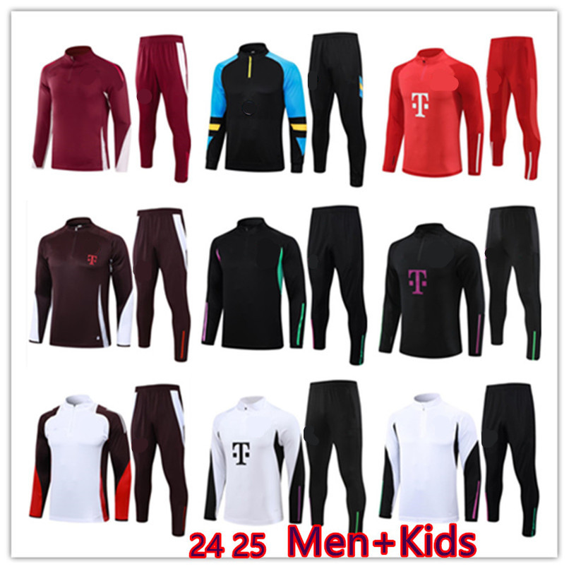 24 25 K A N E SANE 2024 2025 football Tracksuit MUSIALA GORETZKA BAYERNS mUNIch camisa de foot men kids KIMMICH Sweatshirt player Half pull training suit Oktoberfests