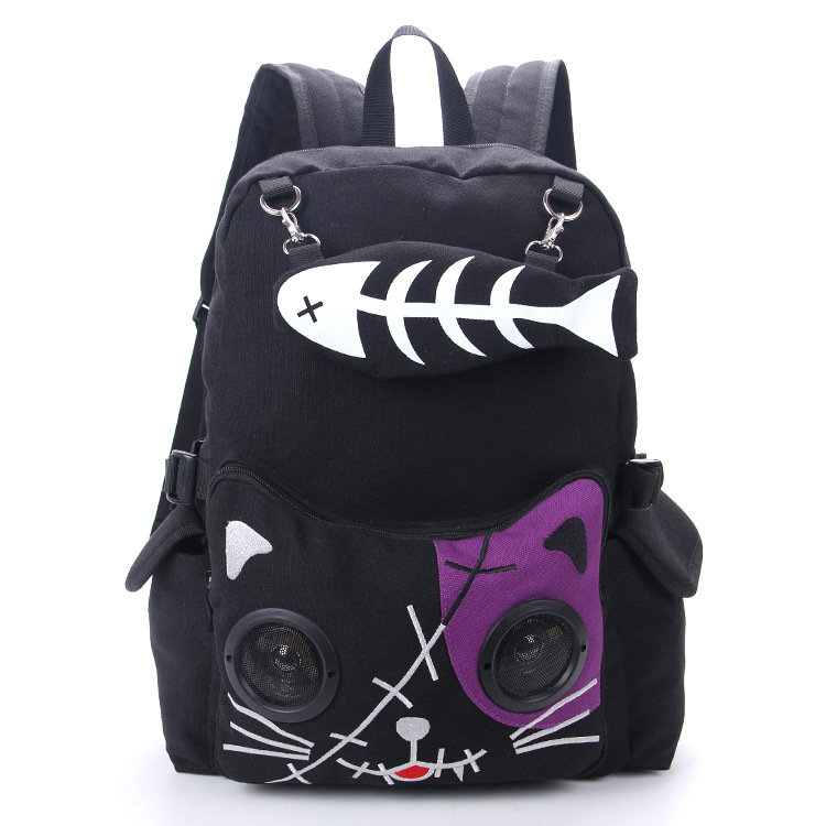 Middle School Halloween Canvas Bookbag - Durable Fabric & Spacious Compartments
