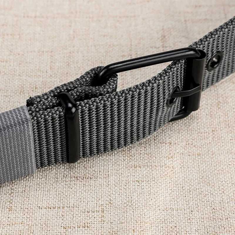 Mens belt Porous canvas buckle leather belt outdoor sports belt womens fashionable eye belt womens jeans belt W250109