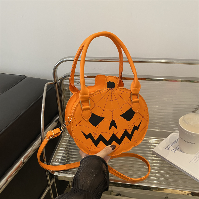 2025 Designer Handbag Shouelder 3 Women Halloween Pumpkin Cute Funny Bag Free shipping