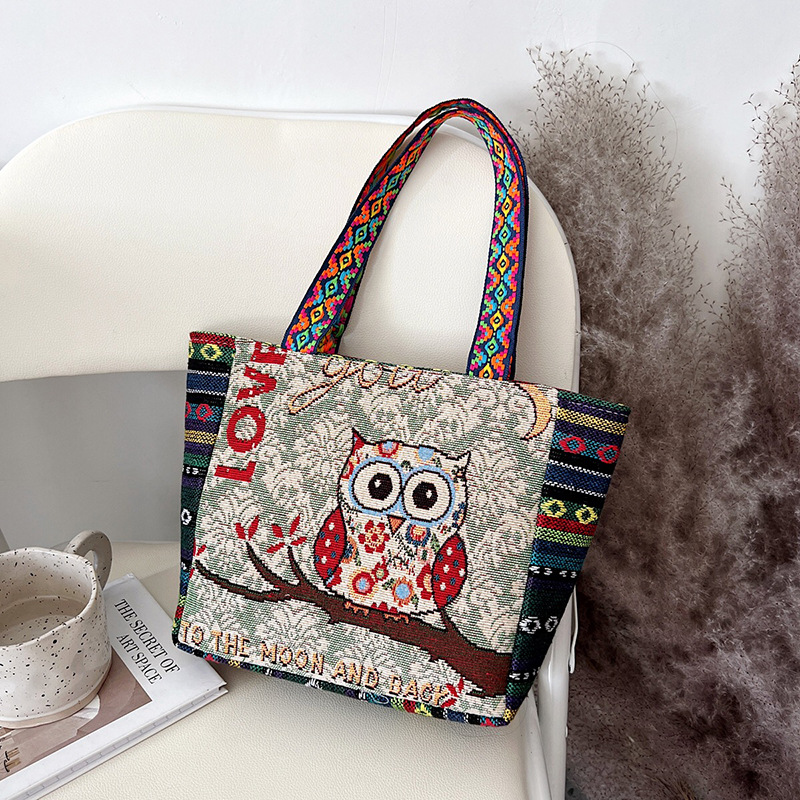 Embroidered literary retro shoulder bag women's en embroidery handbag women dh910320090