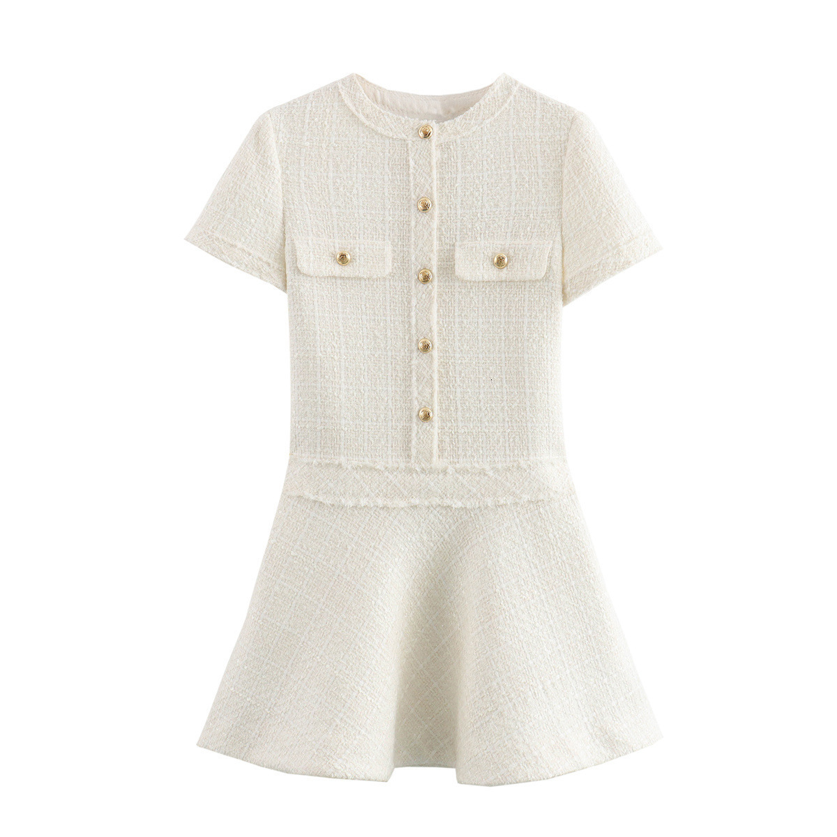 Summer New Product Womens Clothing Style Light Mature Fashion Texture Short Dress