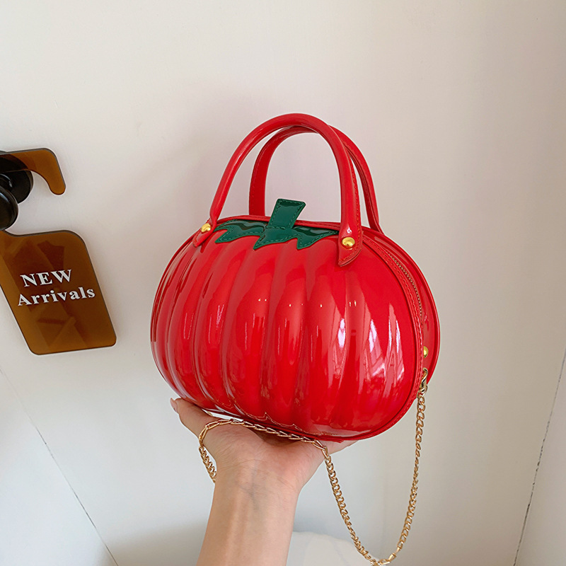 2025 Designer New Fashionable Women's 3 Personality Shape Pumpkin Shoulder Cute Girl Crossbody Bag
