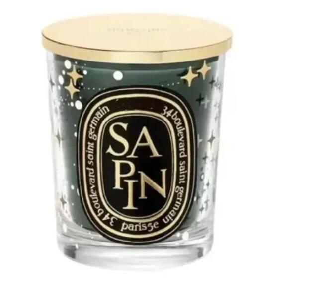 Scented Candle 70g x3 Scented Candles Etincelles Sapin TUBEREUSE NEIGE Limited Gift Box Set Wedding Gift Fragrance Glass Incense Candles Cup Set w2503