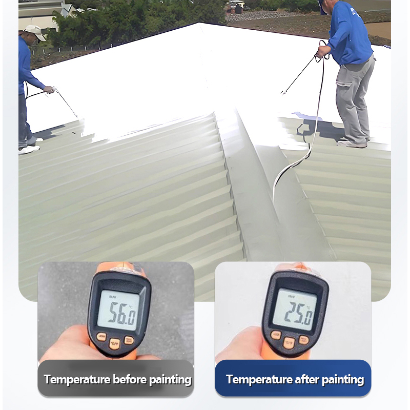Roof Insulation Coating Cement Paint Roof Cooling Sunscreen Coating Reflective Heat Tin Waterproofing Paint 20 kg factory direct sales