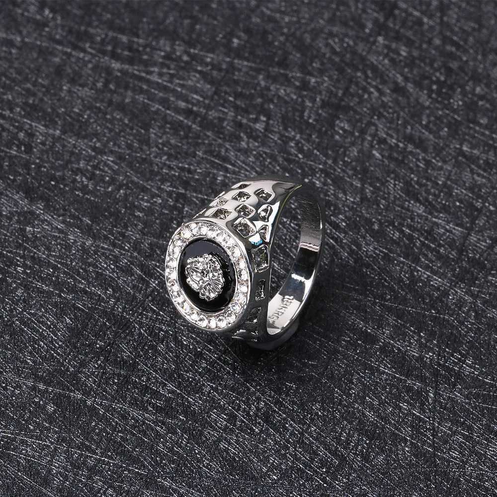 Creative Ring for Men Set Zircon Fashion Leading Ring for Women Punk Style Jewelry Couple Gift Wholesale W240909