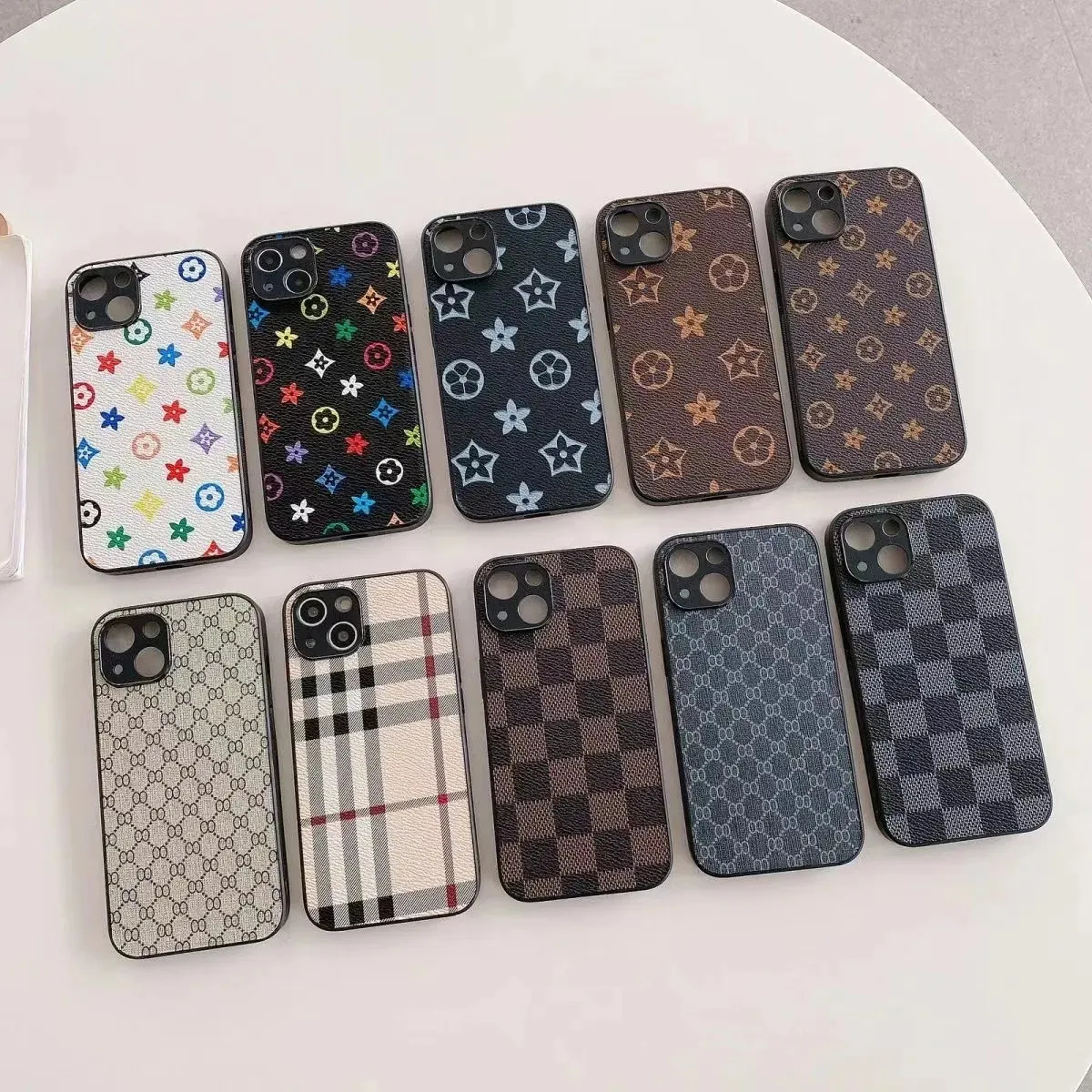 Designer phone case for iphone 15 pro case designer 14 13 12 Pro phone case LU Leather Card Slot Holder Wallet High Quality Purse Luxury Designer