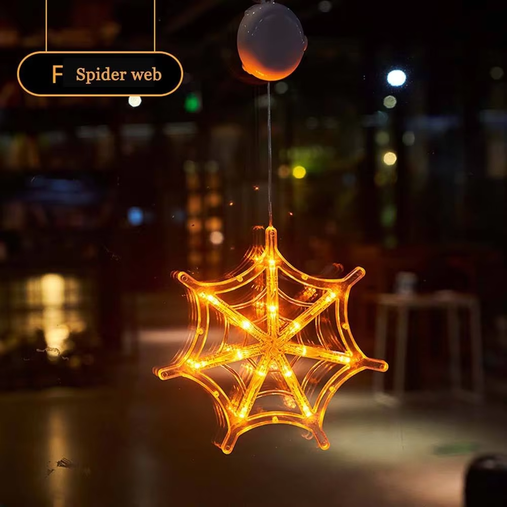 Halloween decorations window lights with suction cups battery operated lights props home bar decorations Halloween string lights