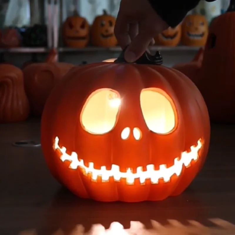 Halloween Pumpkin Lantern LED Lantern Decoration Jack Lantern Ghost Face Pumpkin Lantern Garden Outdoor Indoor Party Home Decoration 240907