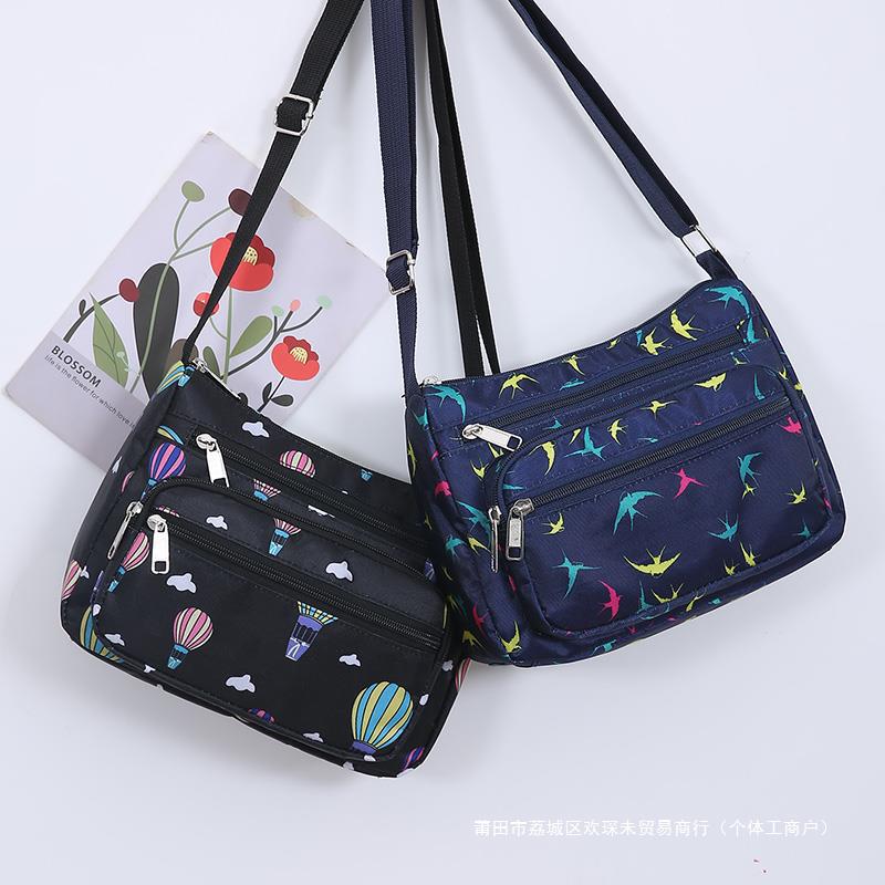 Women's small casual and versatile sports travel shoulder 2024 new Korean version Oxford cloth canvas bag dh910320090