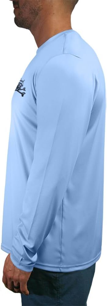 Long Sleeve Shirts for Men sweatshirt Long Sleeve Fishing Shirt Protection Skull Logo Tee Streetwear Casual tops clothes