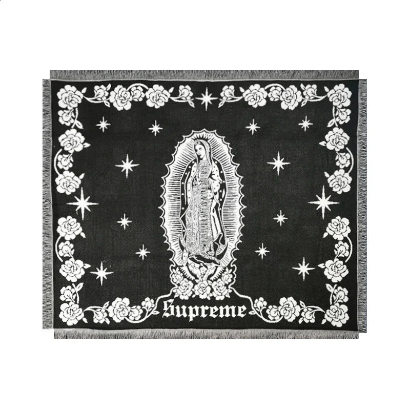 American Marias Virgin Mary Tapestry Street Trend Blanket Camping Blanket Sofa Ornaments Premium Quality 240909