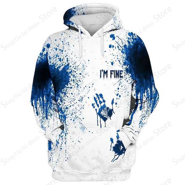 Horror Bloody 3d Print Graphic Hoodies Men Women Fashion Funny Street Hoodie Halloween Sweatshirt Boy Coat Men Tracksuit Clothes M240909