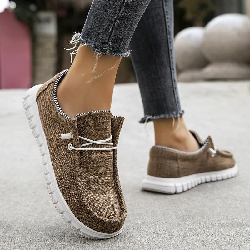 ly arrived summer autumn comfortable casual shoes womens canvas shoes womens fashionable flat shoes 241008