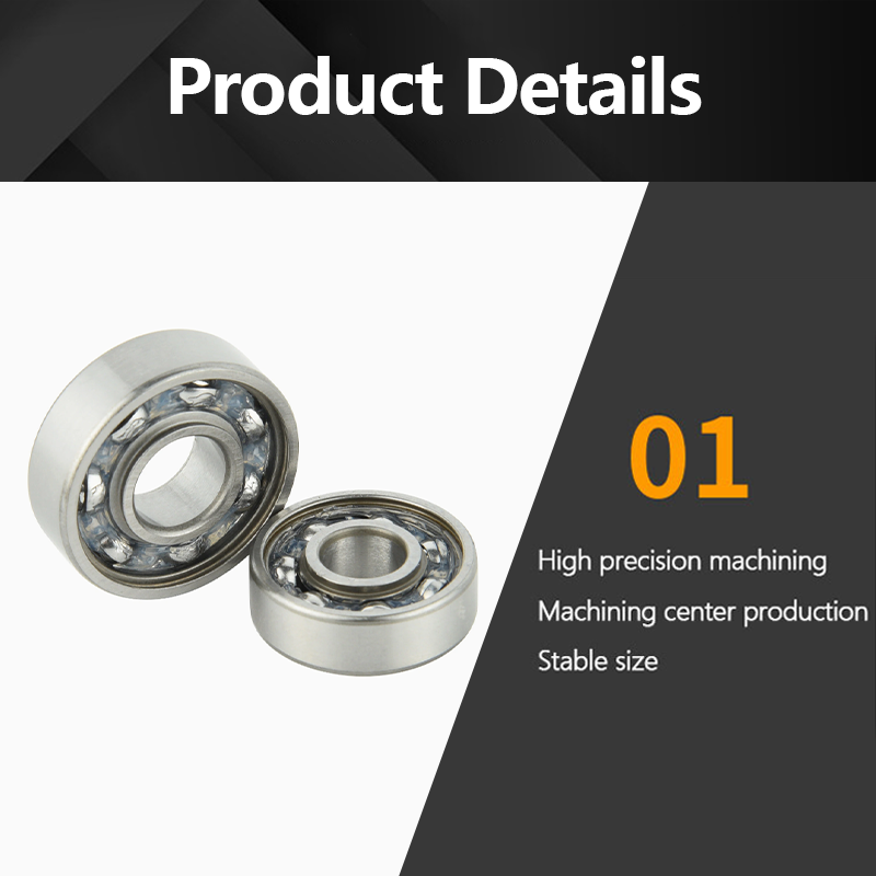 Deep Groove Ball Bearing 604 605 606 607 608 609 Zz RS for 1688 Skateboard Electric Scooter Roller Skates Fingertip Gyroscope Printer