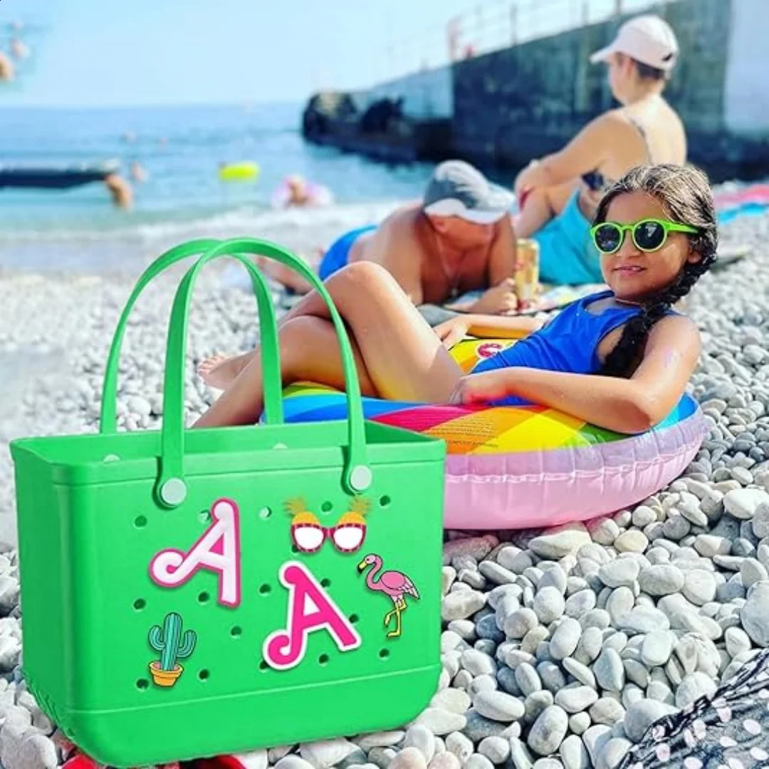 2 pieces of letter amulets for Borg bags amulet accessories for Borg bags and simple Southern bag original all models silicone inserts 240914