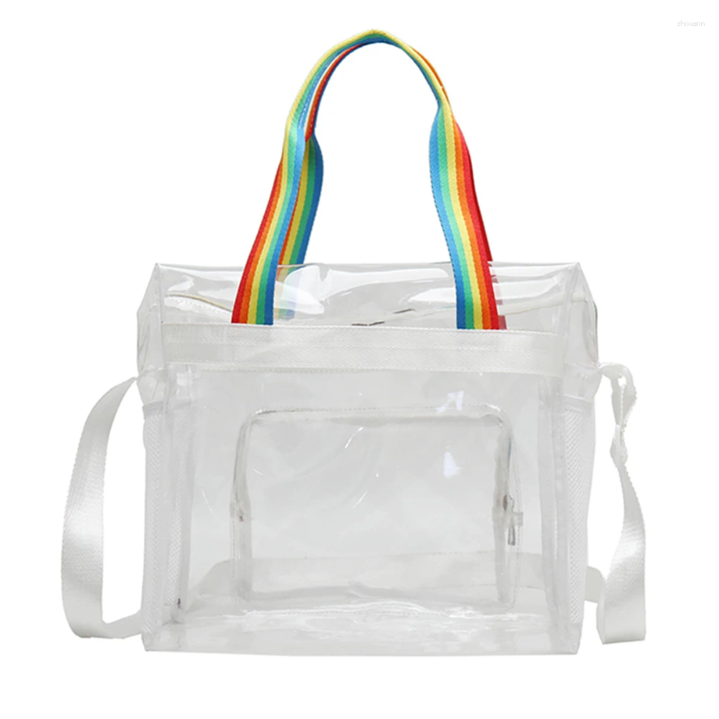 2025 NEW 2025 NEW Shoulder Bags Women Transparent Tote Handbag Waterproof Casual Crossbody Bag Large Capacity Clear Yoga Gym Summer Fiess zhanyishengl