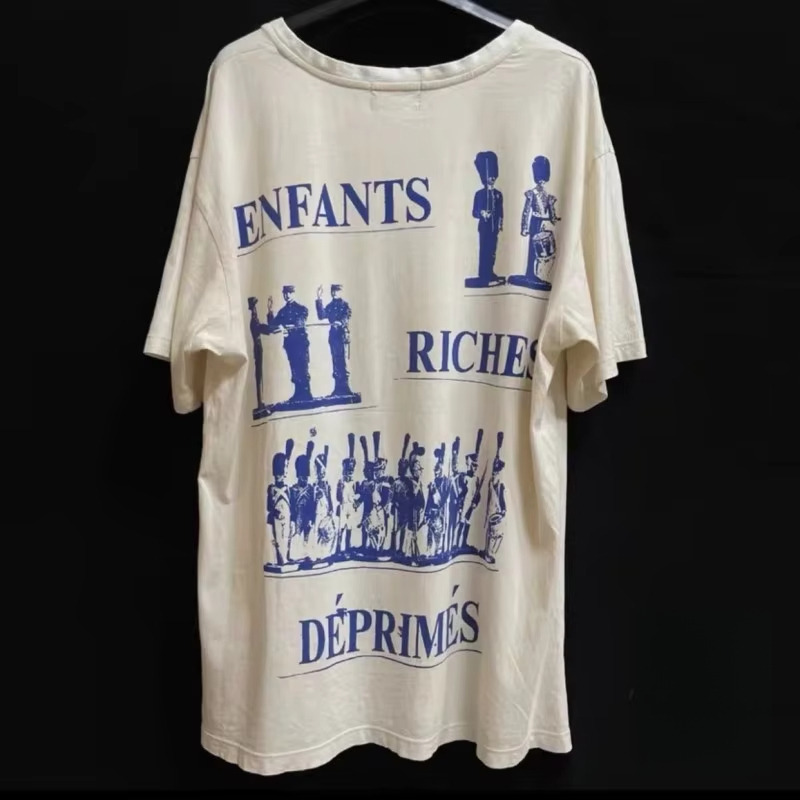 Cotton Vintage Tshirts Print Casual Loose Short Sleeves Summer Hiphop Street Men Women T-shirt