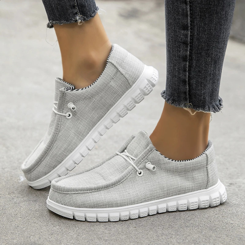 ly arrived summer autumn comfortable casual shoes womens canvas shoes womens fashionable flat shoes 241008