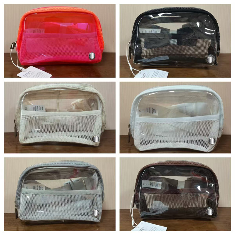 LLL913 Clear Belt Bag Crossbody bag Wasitbag Sports Shoulder Multi-function Bag Fanny Pack Black High Quality