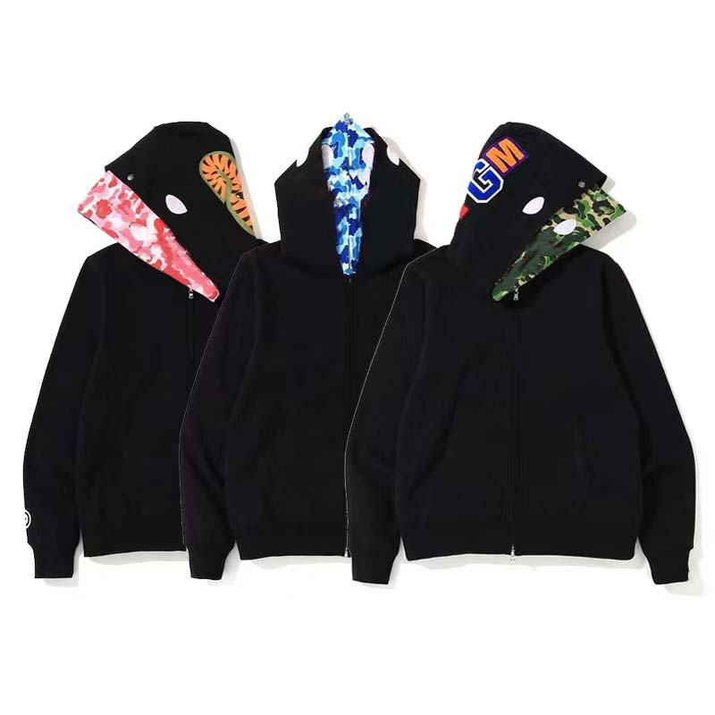 shark hoodie jacket designer hoodies women sweatshirt mens hoodie zipper all shark hoodie womens camouflage Microfiber jacket hoodie women sweater men hoodie