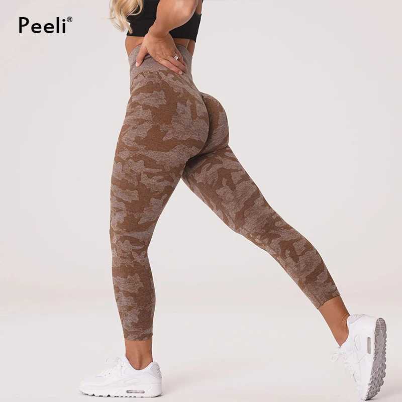 Camo Seamless Leggings Women High Waist Yoga Pants Scrunch Butt Sports Leggings Booty Fitness Tights Gym Leggings Sportswear M240910