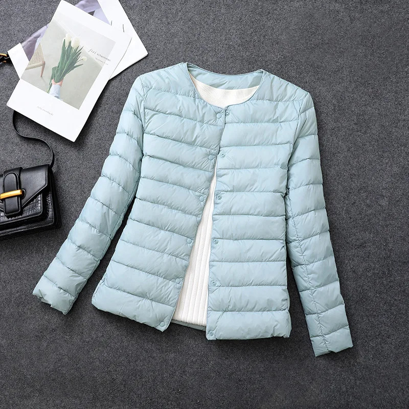Female Light Duck Down Matt Fabric Lightweight Coat Warm Women Windbreaker Parka Womens Down Jackets Plus Coats 240909
