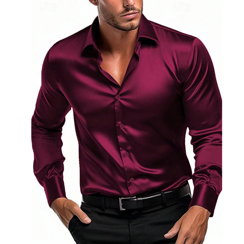 Camisas De Hombre Long Sleeve Shirts For Men Clothing Business Formal Wear Camisa Social Masculina Slim Fit Chemise Homme Cotton t shirt Smooth Blouse