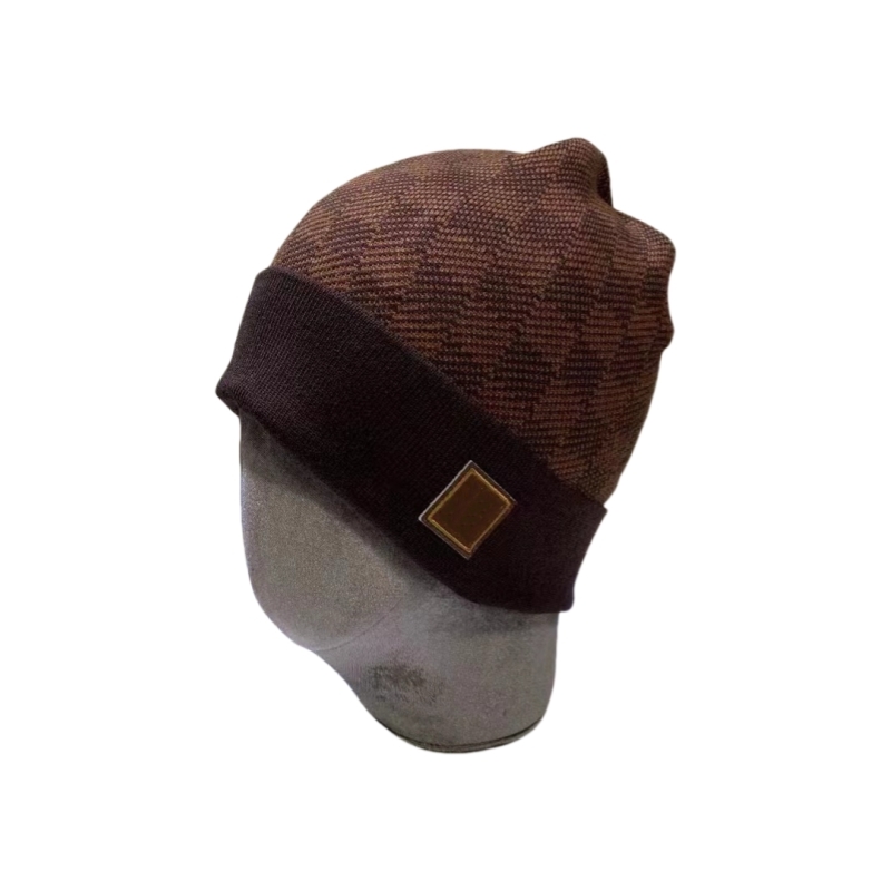 Designer fashion women comfort letter Knitted warmth bucket winter Outdoor Hat Men beanie ha Winter fitted hat classic cap t