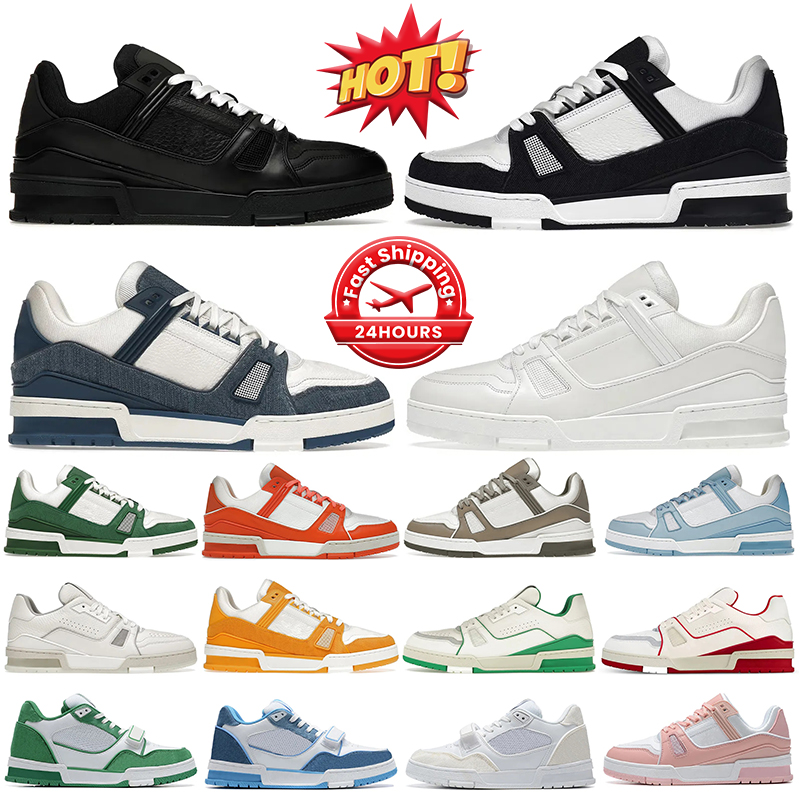 Designer trainers men women shoes low sneakers Black White Blue Orange Red Yellow Green Brown Pink mens fashion tennis outdoor platform jogging walking