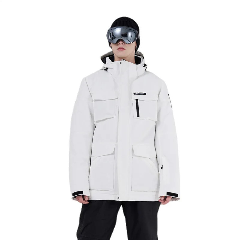Mens Ski Jacket Winter Outdoor Mens Freight Snow Jacket Waterproof and Windproof Snow Jacket Warm Jacket 240906