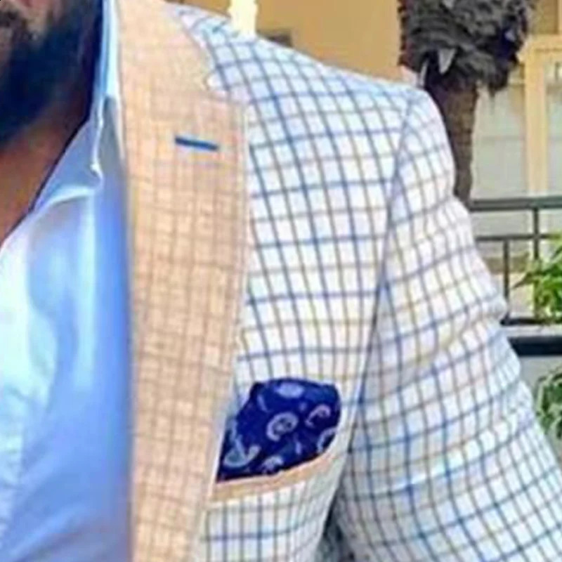 Spring and autumn mens casual plain jacket suit fashionable business top 240902
