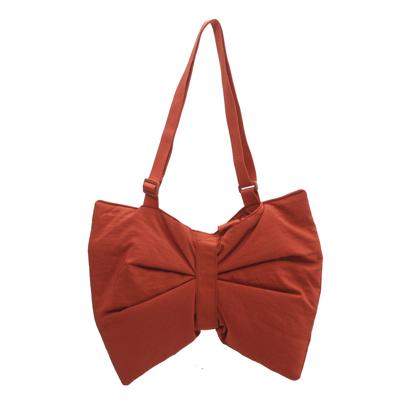 Free Shipping Shoulder Bags Casual Canvas Bow Crossbody For Women Designer Handbags Nylon Bag Chic Large Capacity Tote Shopper Purses