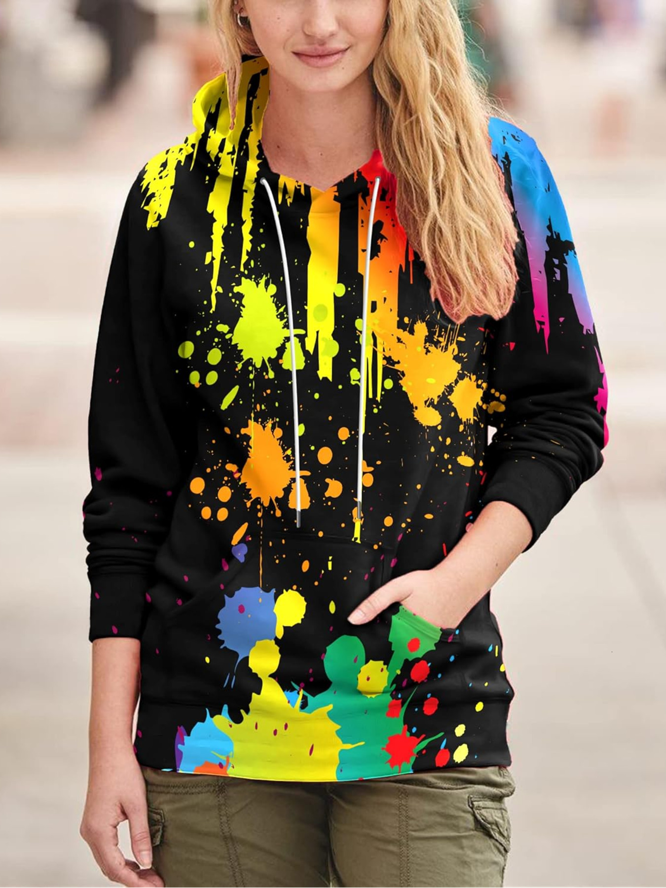 Hoodie for Mens Womens Unisex Novelty Hoodies 3D Digital Print Sweatshirts with Pockets Graphic fashion trend