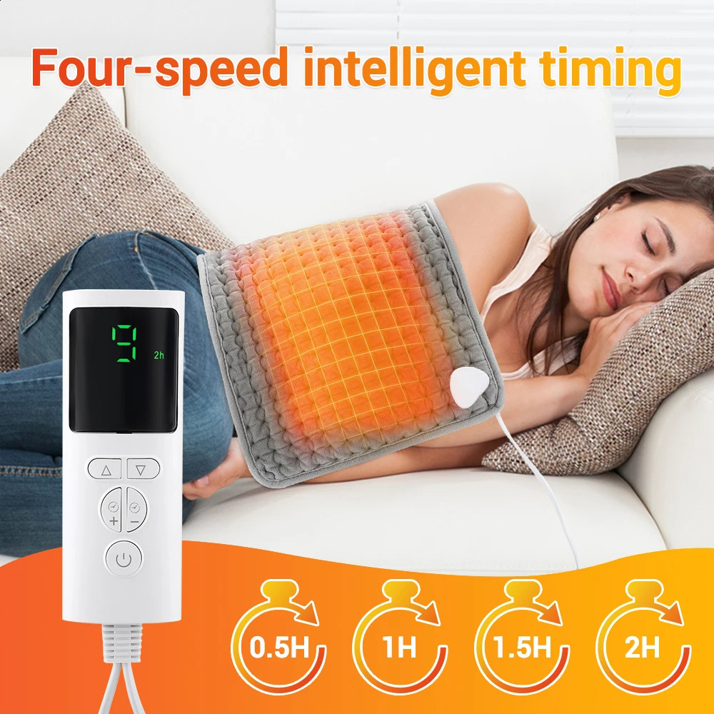 Electric heating waist belt press treatment blanket leg back abdomen Uterus massage heating pad heating bracket 240909