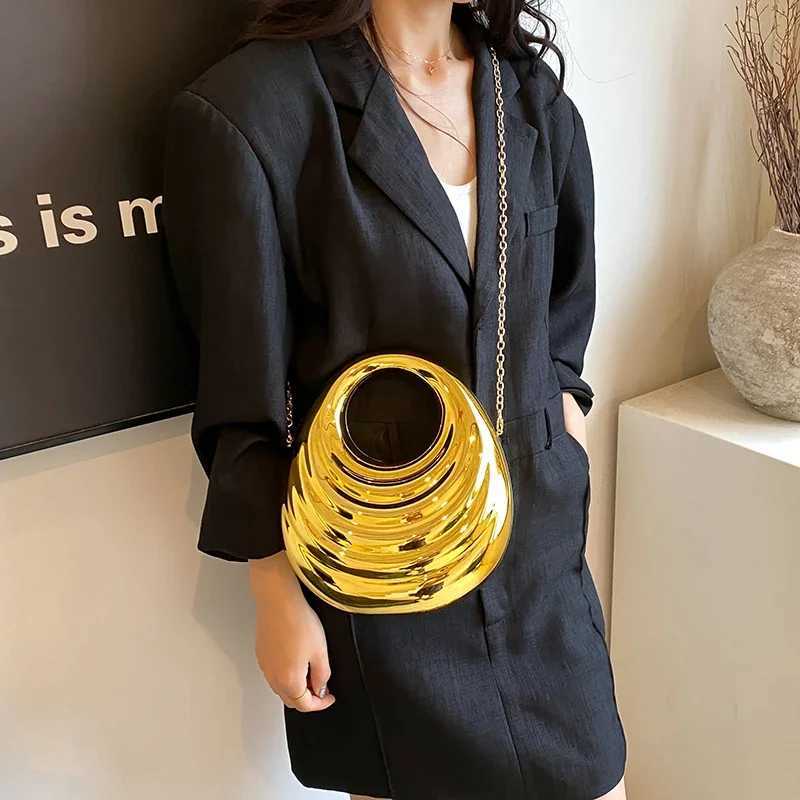 CMM 2024 Gold Luxury Designer Small Evening Bag Party Handbags and Purses Fashion Shoulder Bag Lady Chain Crossbody Bag