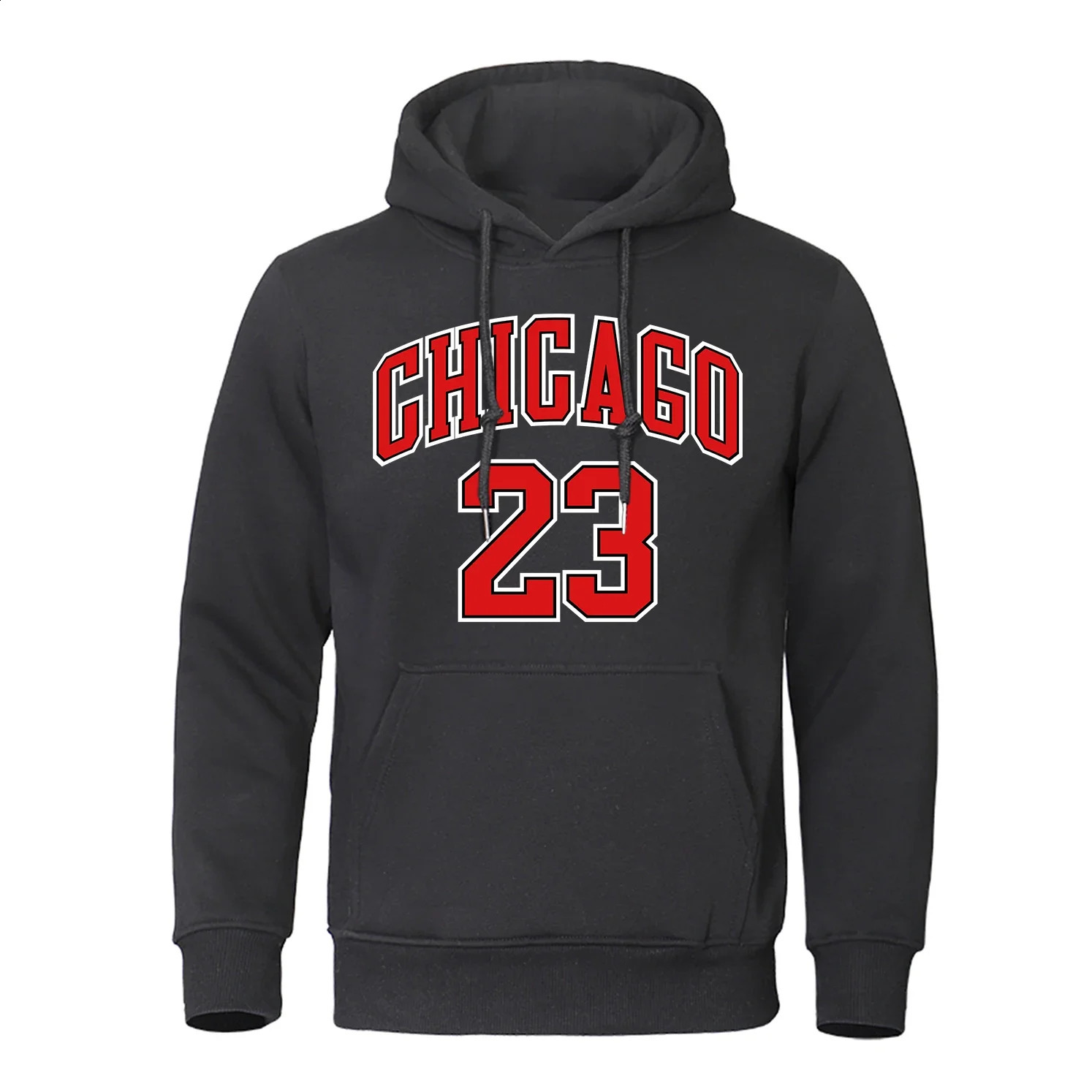 Chicago No23 Mens Round Neck Sweatshirt With Letter and Number Print Fashion Hiphop 240910