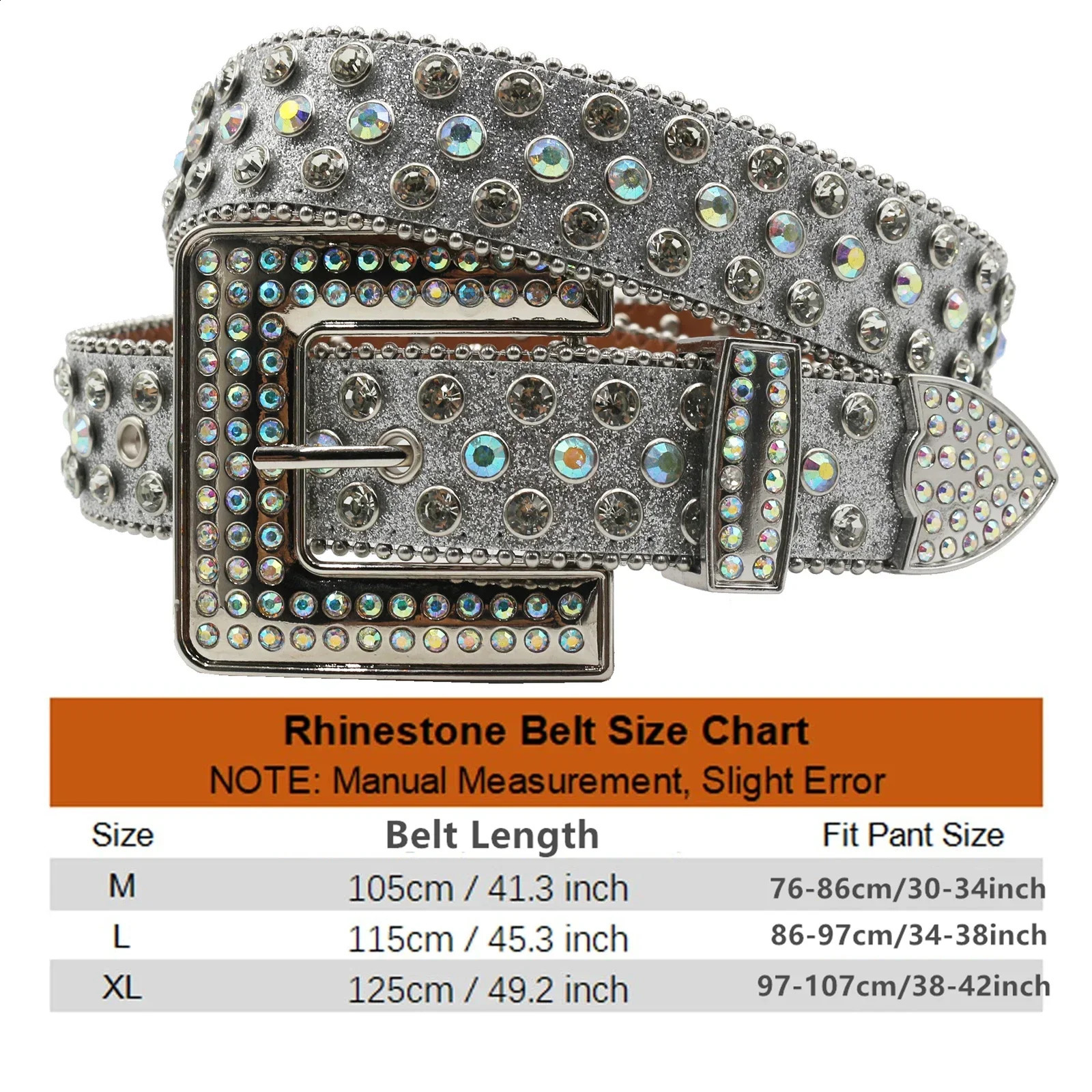 Punk Rhinestone Womens Belt High Quality River er Jeans Cowboy Girls Western Sinto Belt 240909